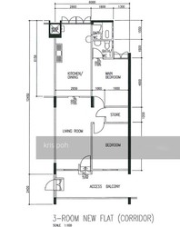 Blk 585 Ang Mo Kio Avenue 3 (Ang Mo Kio), HDB 3 Rooms #188804372
